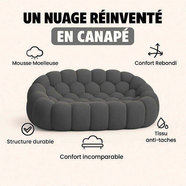 Canapé Bubble Gris 2 Places
