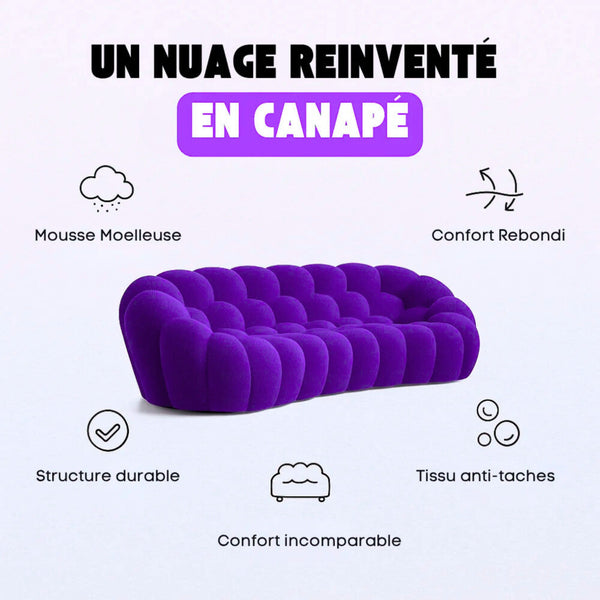 Canapé Bubble Violet 3-4 places