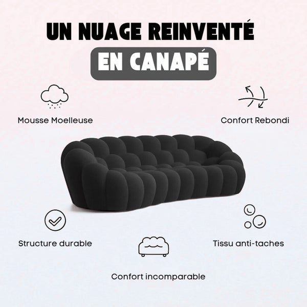 Canapé Bubble Jaune 3-4 places