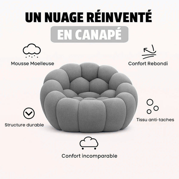 Fauteuil Bubble Gris Perle