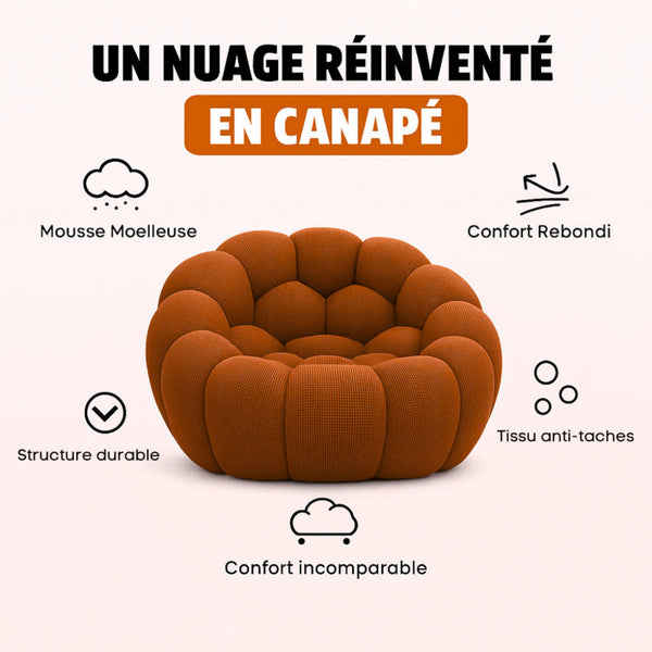 Fauteuil Bubble Orange