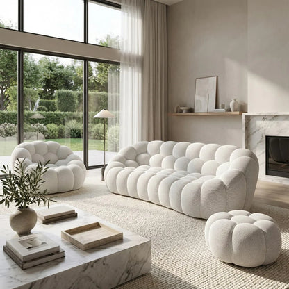 Canapé Bubble Blanc 3-4 Places