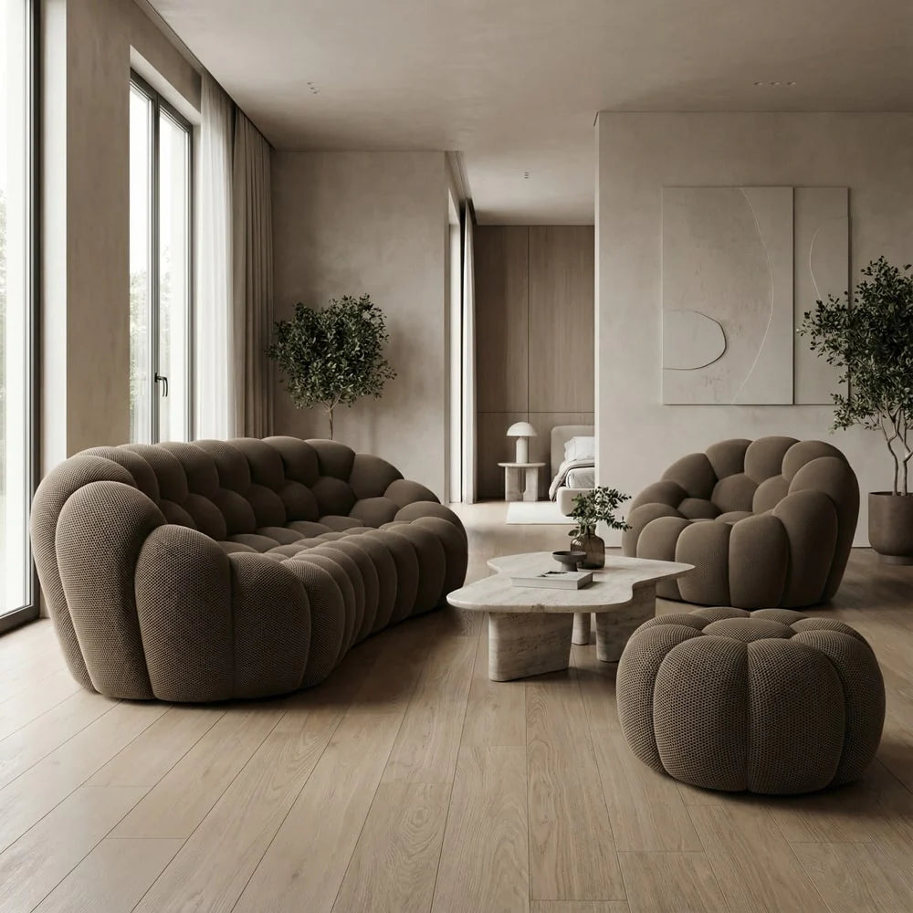 Canapé Bubble Marron 3-4 places