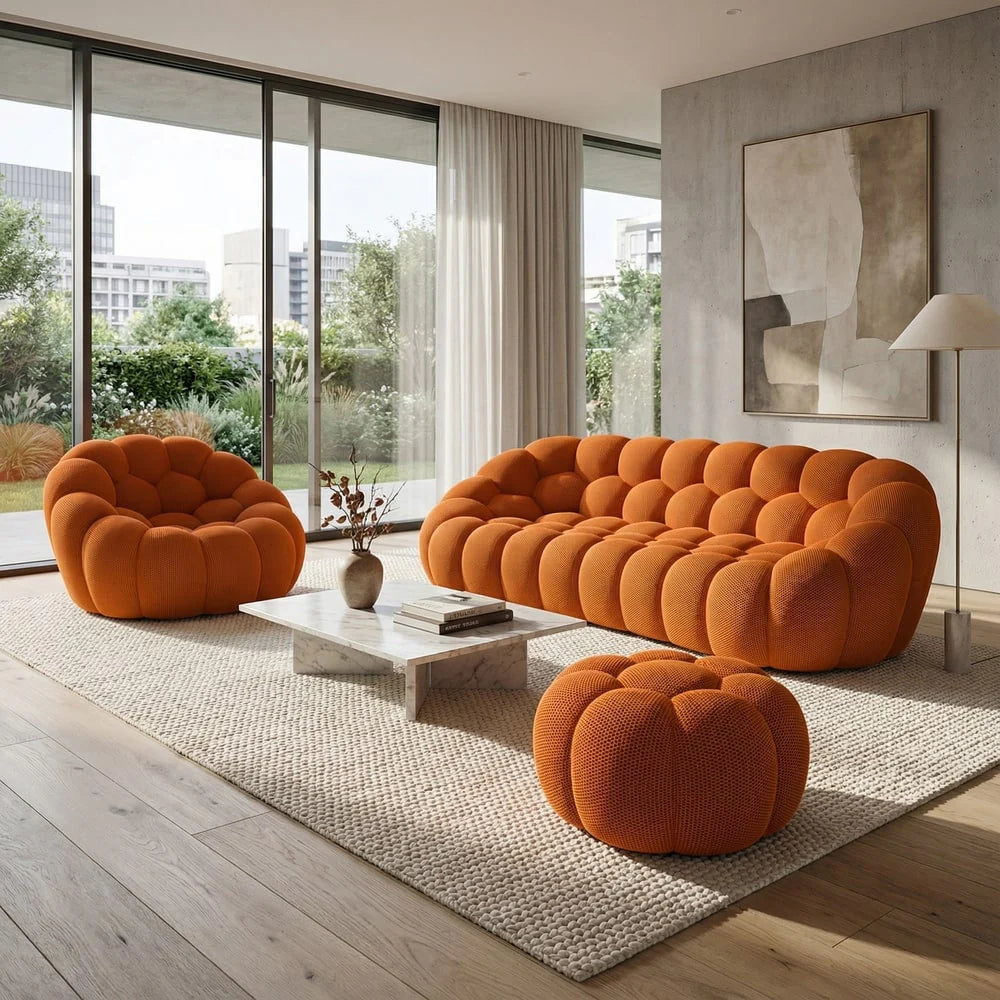Canapé Bubble Orange 3-4 places