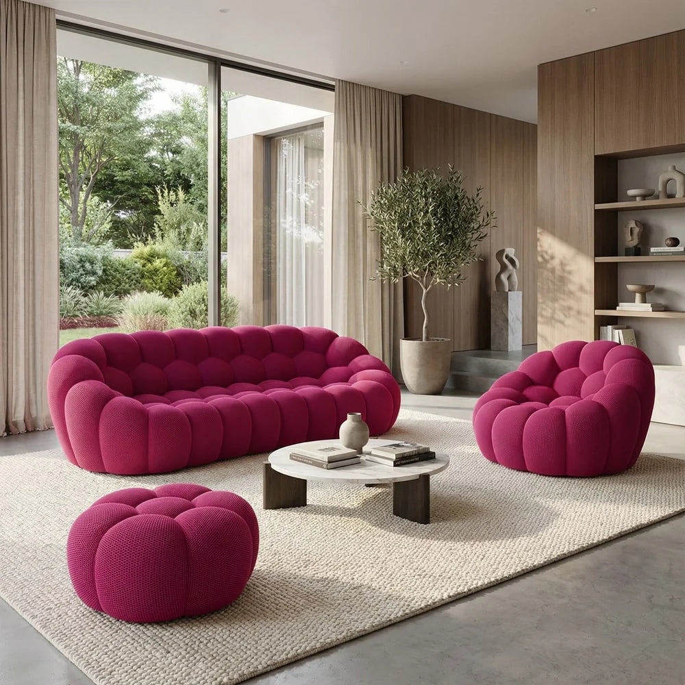 Canapé Bubble Rose 3-4 Places