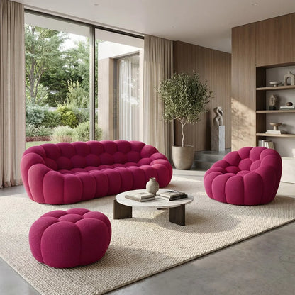 Canapé Bubble Rose 3-4 Places