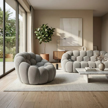 Fauteuil Bubble Gris Perle