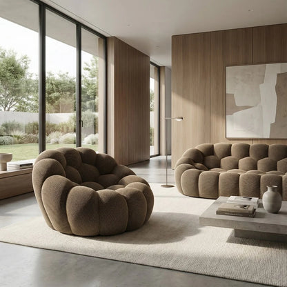 Fauteuil Bubble Marron