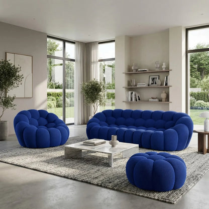 Canapé Bubble Bleu 3-4 places