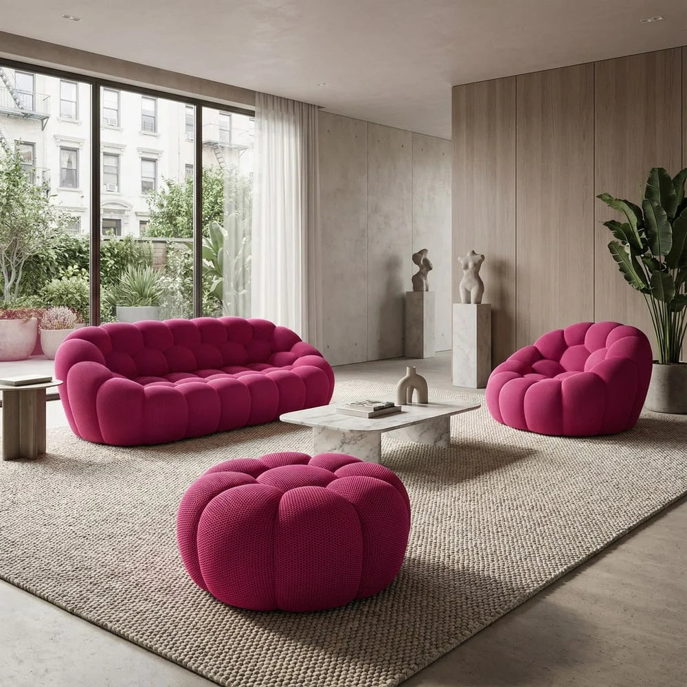 Canapé Bubble Rose 2 places